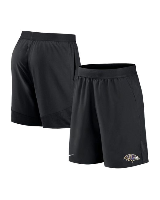 Nike Synthetic Black Baltimore Ravens Stretch Woven Shorts for Men | Lyst