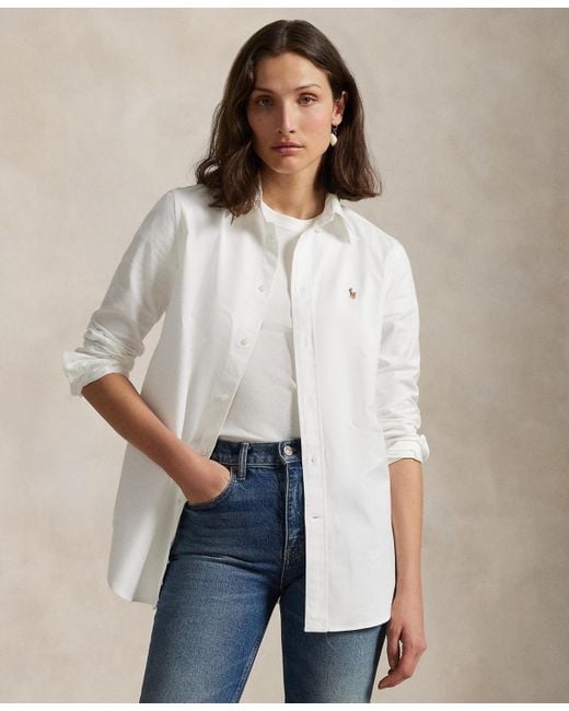 Polo Ralph Lauren Women's Natural Stretch Slim Fit Oxford Shirt