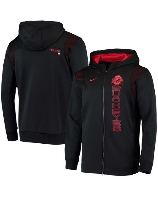 Nike Fleece Ohio State Buckeyes 2021 Sideline Performance Fullzip