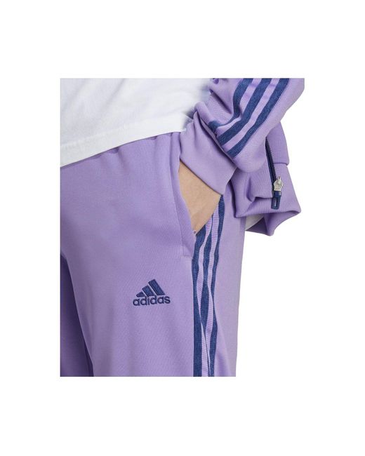 adidas Tiro Three-stripe Ankle-zip Track Pants in Purple for Men | Lyst