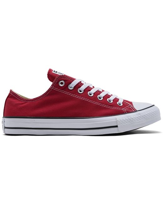 Converse Red Chuck Taylor Low Top Sneakers From Finish Line for men