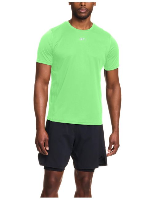 Reebok Green Run Regular-fit Speedwick Running T-shirt for men