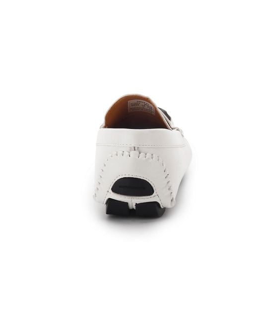 Aston Marc White Bit Driving Shoes for men
