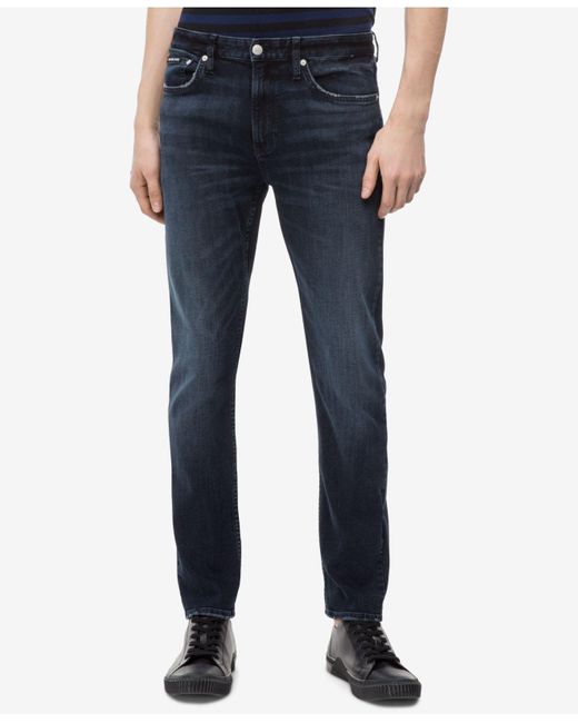 Calvin Klein Slim-fit Jeans in Blue for Men | Lyst