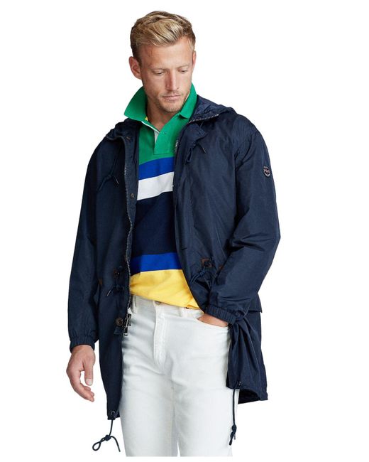 Polo Ralph Lauren Blue Water-resistant Marsh Coat for men