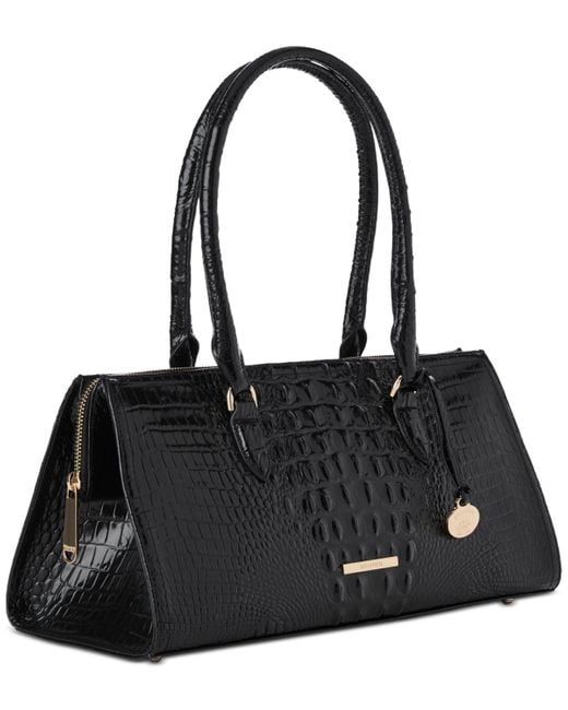 Brahmin Black Sophia Large Melbourne Satchel Bag