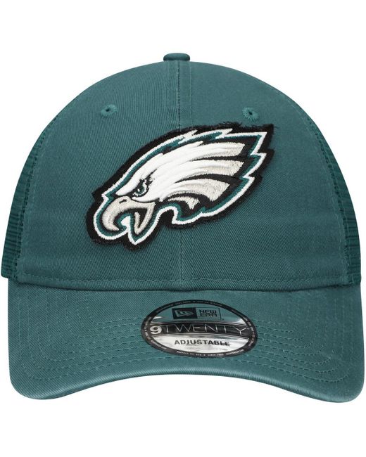 KTZ Green Philadelphia Eagles Game Day 9twenty Adjustable Trucker Hat for men