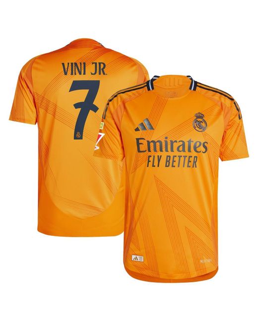 Adidas Orange Jude Bellingham Real Madrid 2024/25 Away Authentic Jersey for men