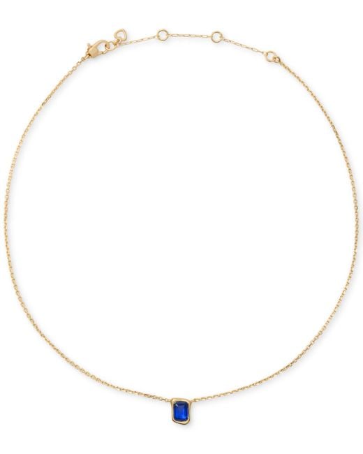 Kate Spade Blue Cubic Zirconia Molten Pendant Necklace