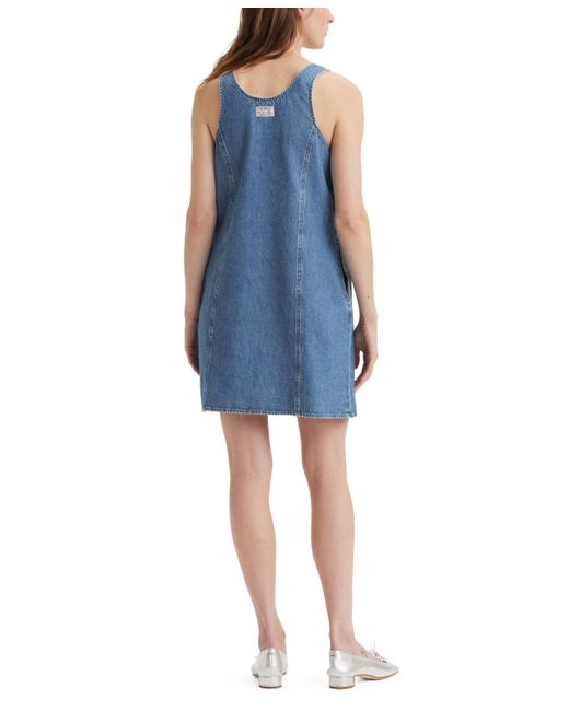 Levi's Blue Alyssa Denim Jumper Dress