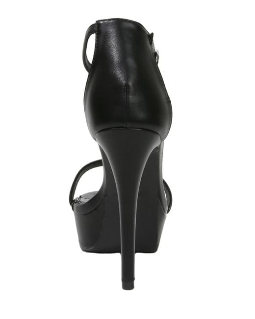BERNESS Black Germane Platform Sandals