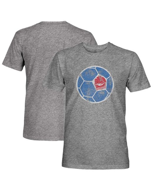 1863fc Gray Paris Saint-germain Retro Color Badge Vintage Tri-blend T-shirt for men