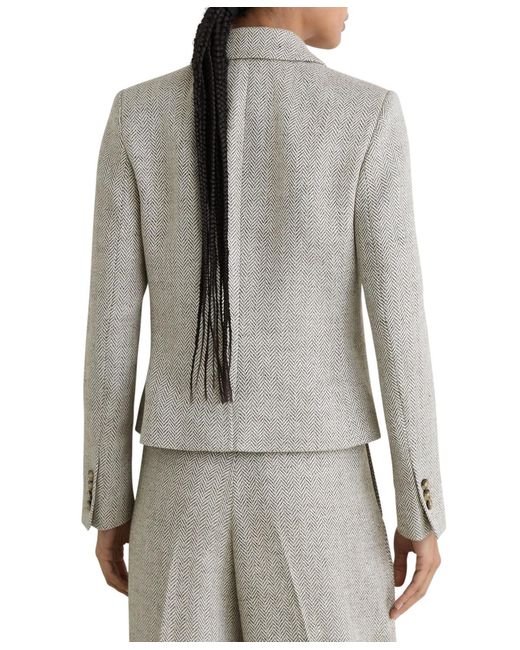 Reiss Gray Ezra Sb Texture Jacket