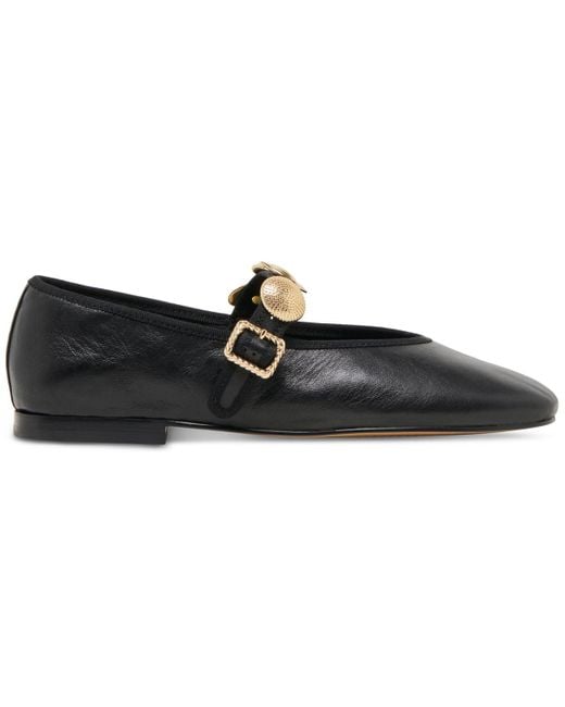 Dolce Vita Black Relan Embellished Mary Jane Flats