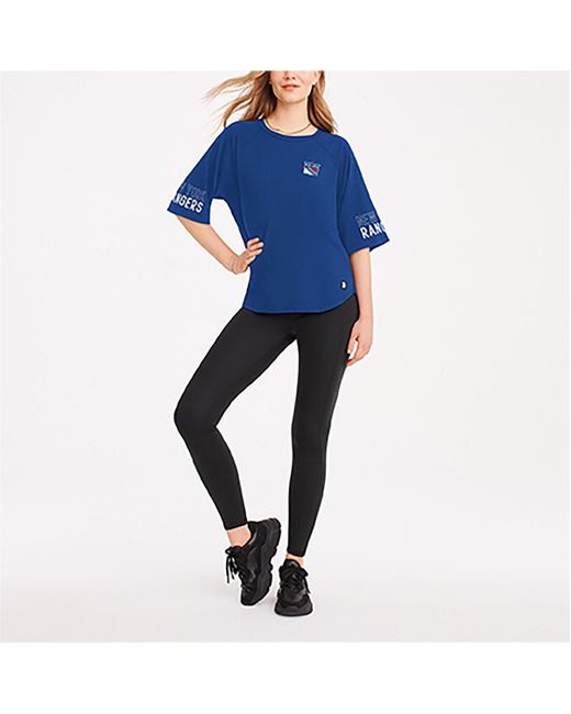 DKNY Sport Blue New York Rangers Diana Tri-blend Oversized T-shirt