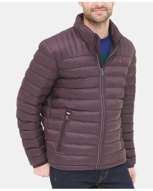 Download Tommy Hilfiger Men's Packable Puffer Jacket in Purple for ...