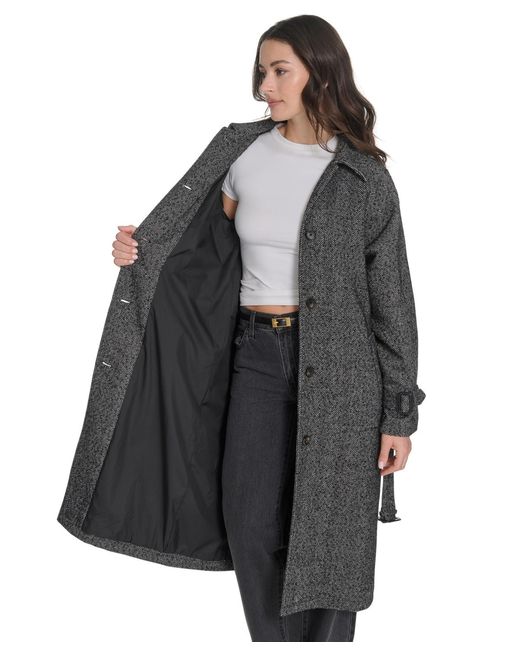 Levi's Black Single Breasted Trench Jacket