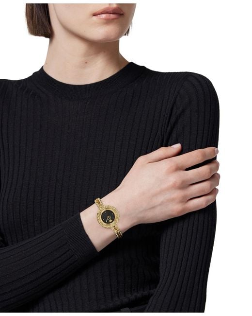 Versace Metallic La Greca Diamond Bracelet Watch