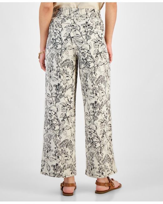 Tommy Hilfiger Multicolor Butterfly High-rise Tie-waist Pants