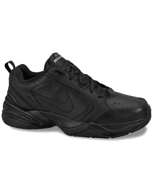 Nike Leather Air Monarch Iv Sneakers From Finish Line in Black/Black (Black) for Men - Lyst
