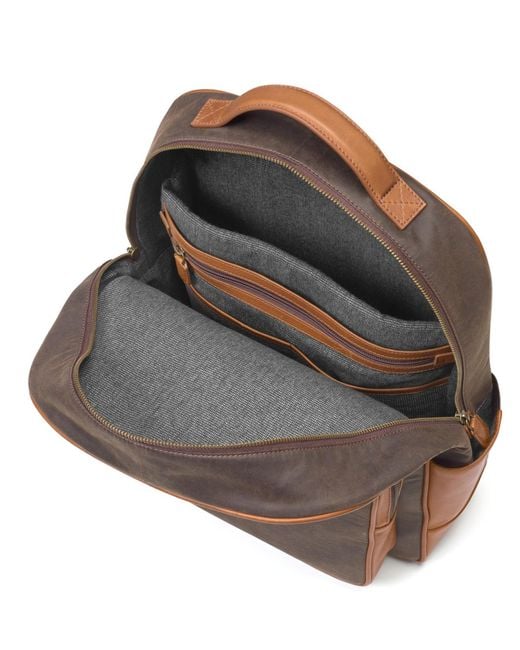 Johnston & Murphy Brown Rhodes Backpack for men