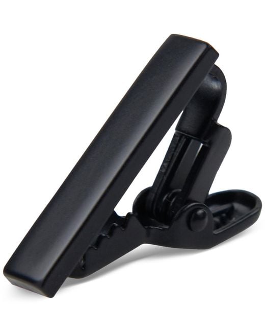 Con.struct Black Solid 1" Tie Bar for men