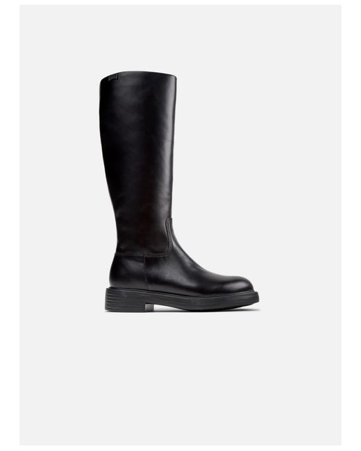 Camper Black Dean Leather High Boot