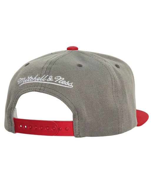 Mitchell & Ness Gray Boston Red Sox Cooperstown Collection Basic Flip Snapback Hat for men
