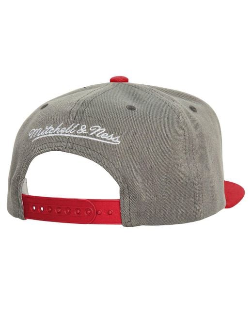Mitchell & Ness Gray Boston Red Sox Cooperstown Collection Basic Flip Snapback Hat for men