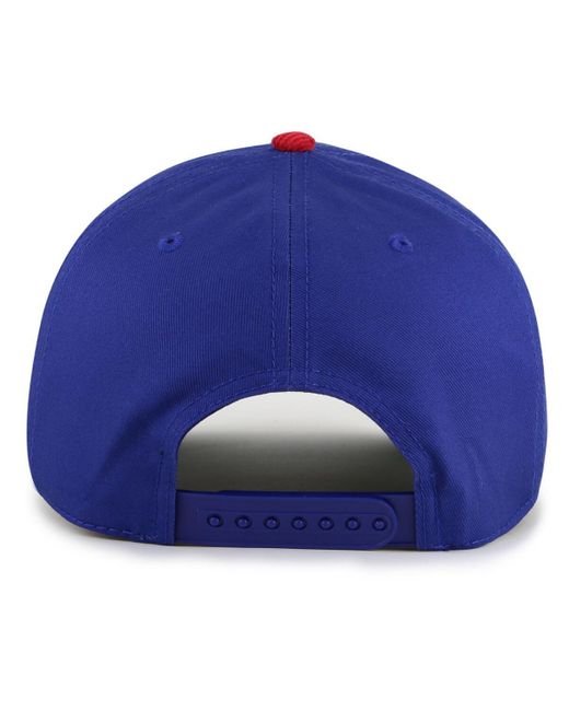 American Needle Blue/red New York Rangers Burnett Adjustable Hat for men