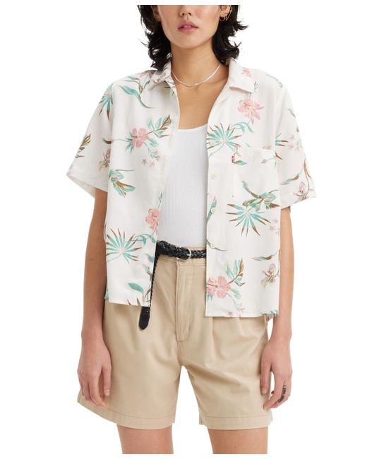 Levi's White Joyce Resort Short-sleeve Shirt