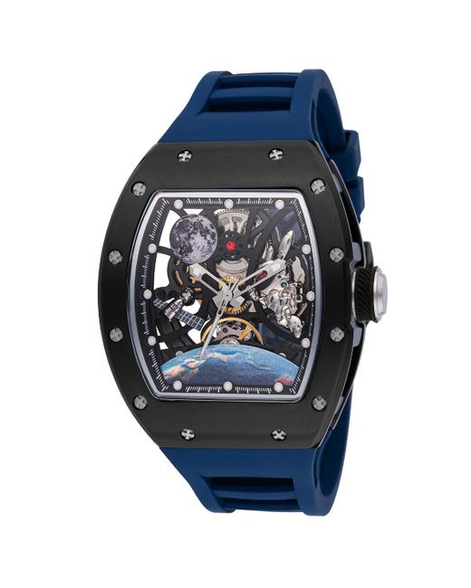 INVICTA WATCH Blue 49009 S1 Rally Automatic 3 Hand Black Dial Watch for men