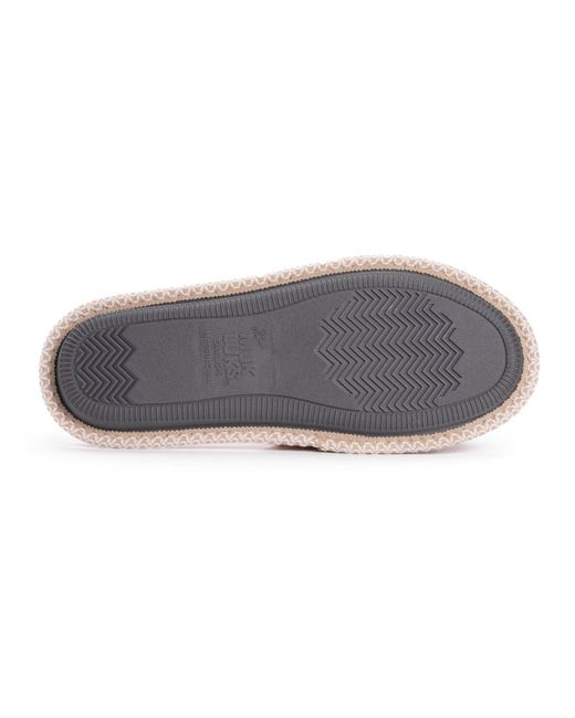 Muk Luks Pink Sally Open Toe Scuff Slippers