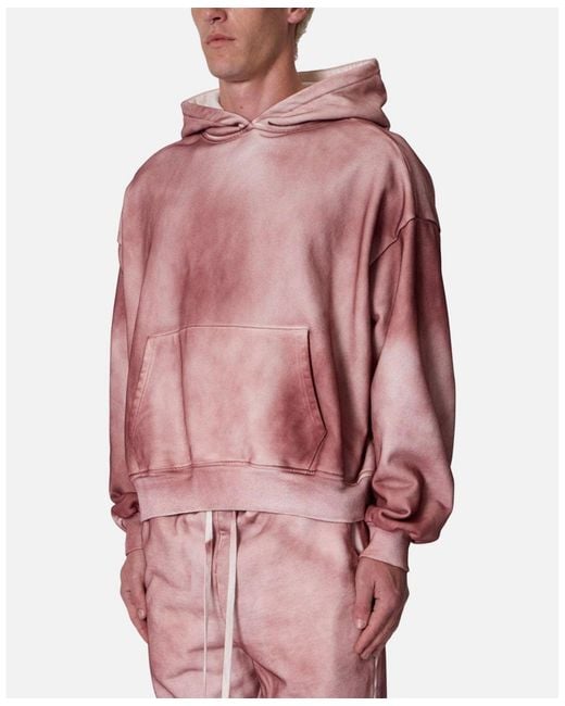 MNML Pink Optic Graded Hoodie for men