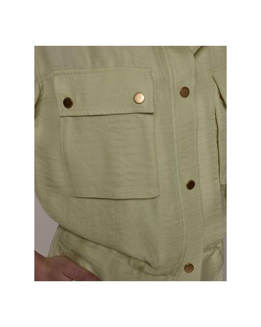 Donna Karan Green Collared Jacket