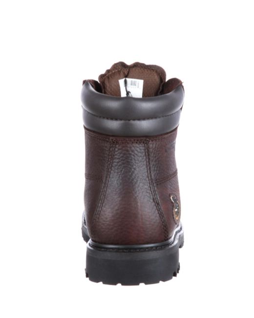 Georgia Boot Brown Oiler Steel Toe Waterproof Work Boot for men