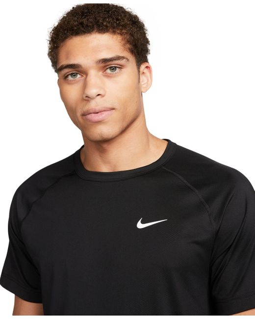 Nike Black Relaxed-fit Dri-fit Short-sleeve Fitness T-shirt for men