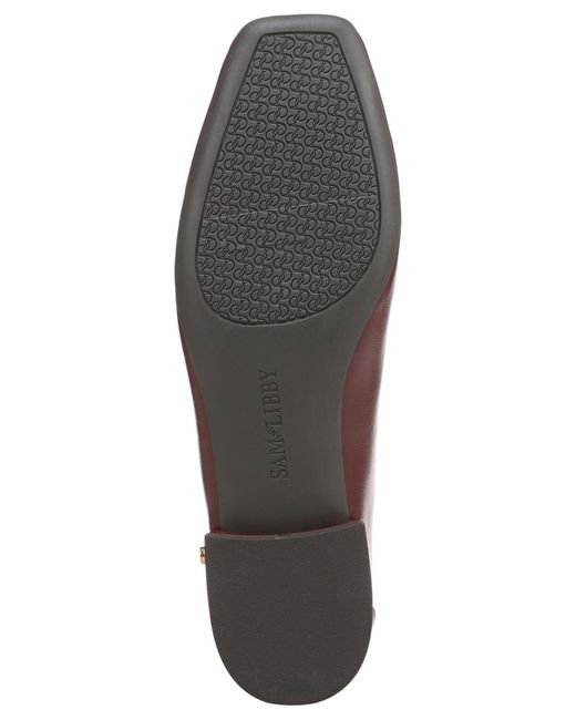 Sam & Libby Brown Gretta Square Toe Ballet Flats