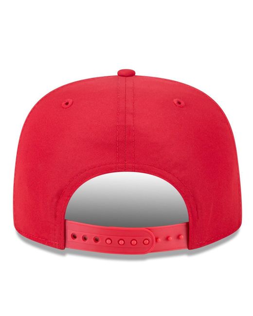 KTZ Red Cincinnati S 2025 Big League Chew Golfer Snapback Hat for men