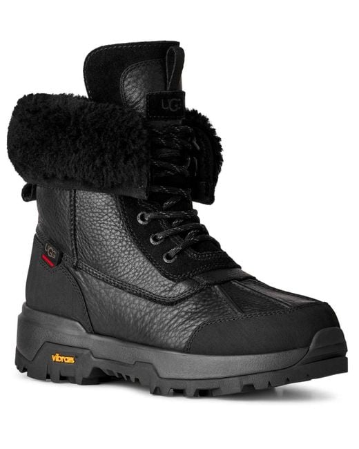 Ugg Black Adirondack Xxv Round Toe Boots