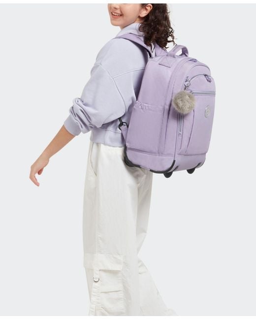 Kipling Purple Gaze Rolling Backpack