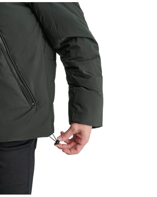 DKNY Gray Hooded Full-zip Jacket for men