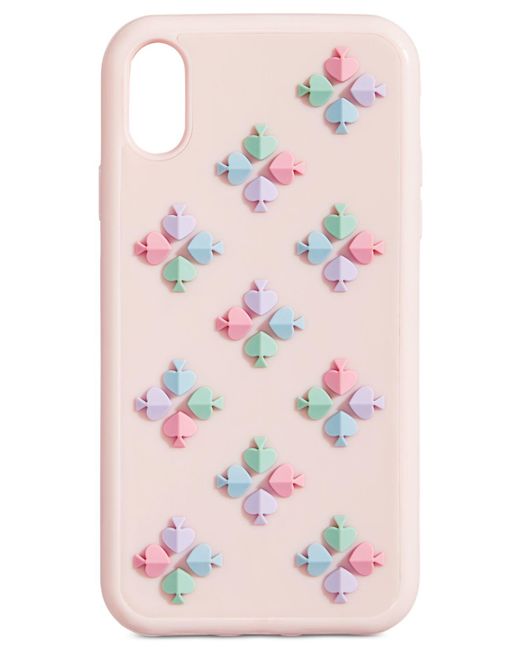 Kate Spade Pink Spade Flower Silicone Iphone Xr Case