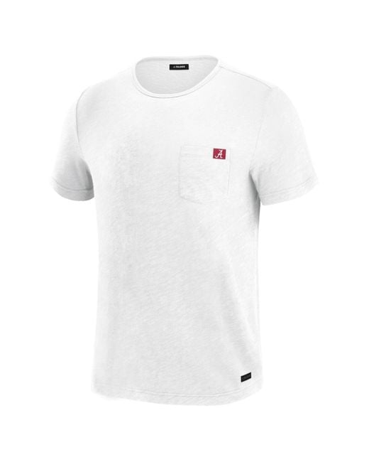 J. Palmer White Alabama Crimson Tide In-the-pocket T-shirt for men
