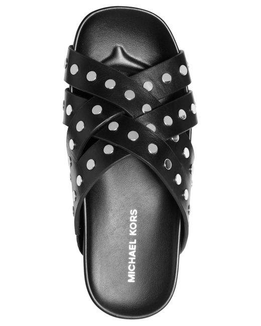 Michael Kors Black Michael Irene Studded Sandals
