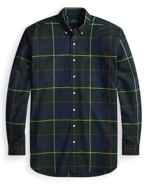 Polo Ralph Lauren Multicolor Big & Tall Plaid Oxford Shirt for men