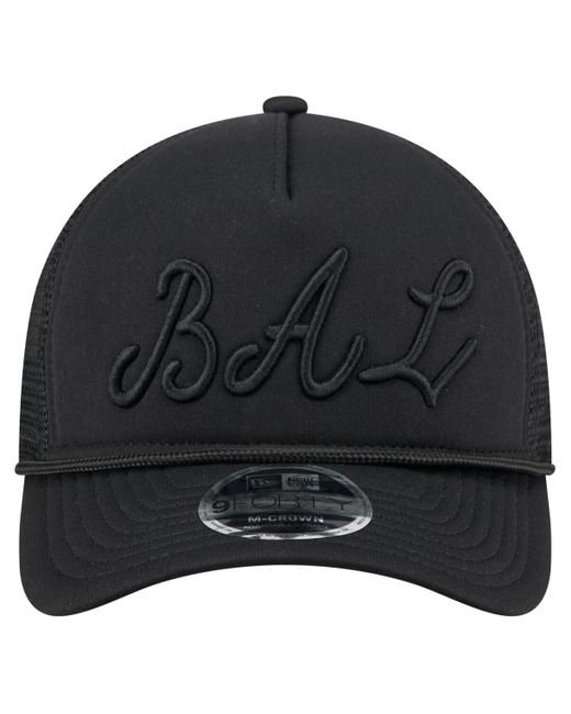 KTZ Gray Baltimore Orioles City Initial 9forty A-frame M-crown Adjustable Trucker Hat for men