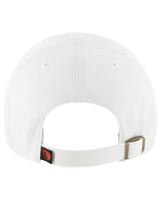 '47 White Oregon State Beavers Clean Up Adjustable Hat for men