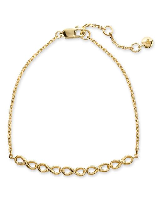 DEVATA Metallic Infinity Chain Bracelet