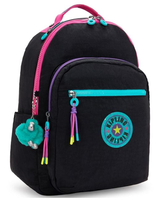 Kipling Black Seoul Medium Backpack